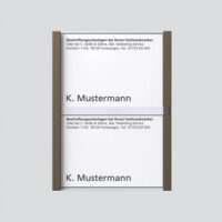 Siedle&Söhne Namensschild Bernst-Glim für TM612-2/BTM650-02 200029954-00