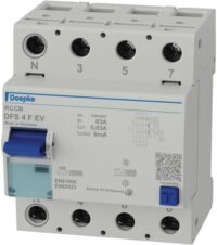 DOEPKE FI-Schutzschalter F 4-polig 400V 63A DFS4 063-4/0,03-F EV 0,03A 4TE Reiheneinbaugerät 10kA