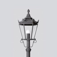 BEGA LED-Aufsatzleuchte 14,3W 60mm 3000K 84054K3 695lm graphit Alu Gl_tr IP23