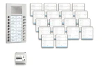TCS Tür Control pre:pack Audio Aufputz 18 Wohneinheiten mit Außenstation PES PPAF18-EN/01