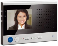 TCS Tür Control Video color PAK-Monitor sky Aufputz silber IVW2221-0153