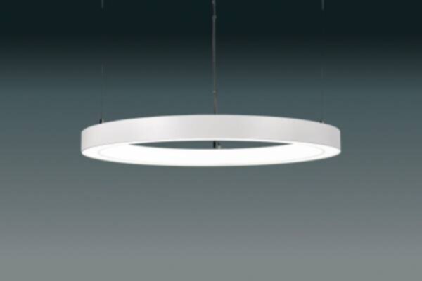 Rutec Ø1055 H53mm 230V 95 1W IP20 3000K CRI80-RAL9010 CORMA-1055 Ringleuchte