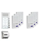 TCS Tür Control Paketlösung Aufputz 6 Wohneinheiten z hörerl Freisprech. PPAF06-EN/02