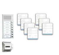 TCS Tür Control pre:pack Audio Aufputz 7 Wohneinheiten mit Außenstation PAK PPAF07-EN/01