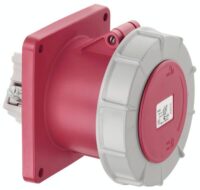 ABL CEE-Anbausteckdose 3-polig 125A 230V/bl F34S257 6h IP67 Schraubkl ger Kunststoff