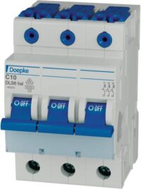 DOEPKE Leitungsschutzschalter UC C 10A DLS 6HSL C10-3 6KA 3-polig 400V 3TE 50Hz