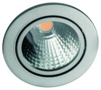 schwenkb. rund 500mA 20W IP40 3000K CRI80-silber GLIN COB PEH809WWOK
