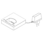 Siedle&Söhne Ladeschale Scope mit Netzteil chrom S 850-0 EC/S EU
