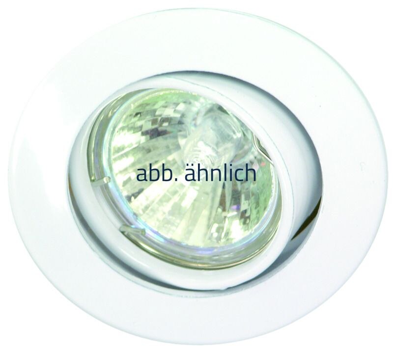 Rutec Rutec ALU55341-M ALU-Druckguss Einbaustrahler Schwenkbar für MR-11 weiß