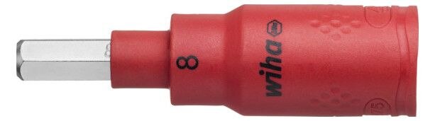 Wiha Wiha 246 3/8z Bits socket 8x75mm Steckschlüsseleinsatz isoliert 43108