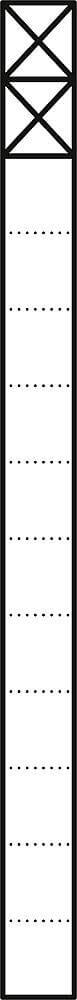 Siedle&Söhne Kommunikations-Stele 1,3m sil/met 2Mod KS 613-2 SM