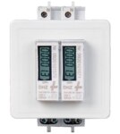 NZR 4555 Türeinbausatz für Reiheneinbaugeräte 2TE grau RAL7035