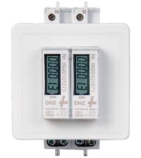 NZR 4555 Türeinbausatz für Reiheneinbaugeräte 2TE grau RAL7035
