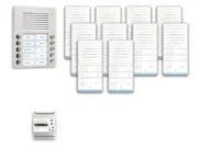 TCS Tür Control audio:pack Aufputz für 10 Wohneinheiten mit Außenstation PES PAAF102/001