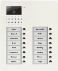TCS Tür Control Video color Außenstation V PUK 16 Tasten 2-spal AVU15160-0019