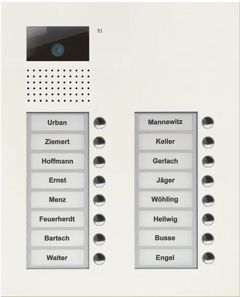 TCS TCS Tür Control Video color Außenstation V PUK 16 Tasten 2-spal AVU15160-0019