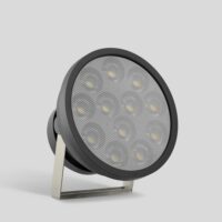 BEGA LED-Anbaustrahler 323W Konv 1-10V 84543K22 DALI 1LED graphit 2200K ws mt