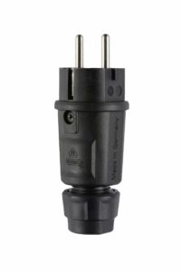 ABL Schutzkontaktstecker 16A 250V Kunststoff schwarz 1520 IP54 ger