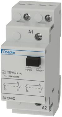 DOEPKE Stromstoßschalter 230VAC 1TE 16A RS 230-002 230V Reiheneinbaugerät mech Schalt