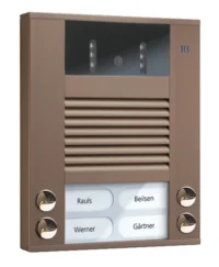 TCS Tür Control Video color Außenstation 4Tast 2reih Aufputz bro AVE14043-0012