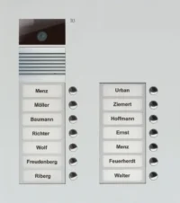 TCS Tür Control Video-Außenstation Color zweispaltig, f.14 Wohneinheiten AVU15140-0010