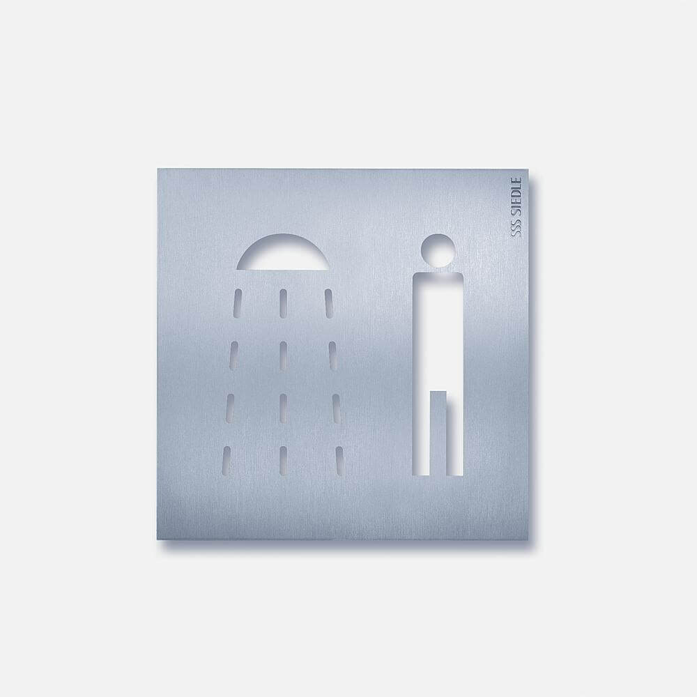 Siedle Siedle&Söhne Orientierungsschild 154x154mm Dusche Her OSP 0015