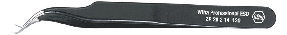 Wiha Wiha ZP 20 2 14 120mm Professional ESD Präzisionspinzette 32336