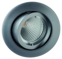 Rutec ALU55379 Alu-Druckguss Einbau- strahler chrommatt o.Sprengring schwenk.