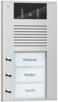TCS Tür Control Video color Außenstation 3Tast 1reih Aufputz si AVD14033-0010