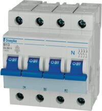 DOEPKE Leitungsschutzschalter UC B 13A DLS 6H B13-3+N 6KA 3+N 400V 4TE 50Hz