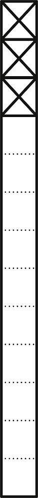 Siedle&Söhne Kommunikations-Stele 1,3m dgr/gli 3Mod KS 613-3 DG