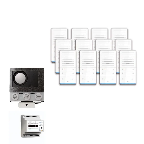TCS TCS Tür Control audio:pack Einbau für 12 Wohneinheiten mit EB-Lautsprecher PAIF120/002