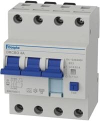 DOEPKE FI/LS-Schutzschalter B13 4-polig 0,03A DRCBO 4 B13/0,03/3N-A A 6kA 4TE 3-polig 400V