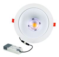 Rutec 23021SWD GLAN S,LED-Downl.,DA175-195mm rund
