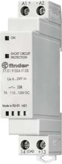 Finder SSR-Relais 7A, 85-140V DC 77.01.9.024.9125