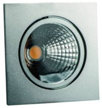 schwenkb. quadr. 500mA 20W IP40 3000K CRI80-silber GLIN COB PEH819WWOK