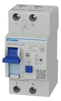 DOEPKE FI/LS-Schutzschalter C25 1-polig+N B+ DRCBO 4 C25/0,30/1N-HP 0,3A 6kA 2,5TE