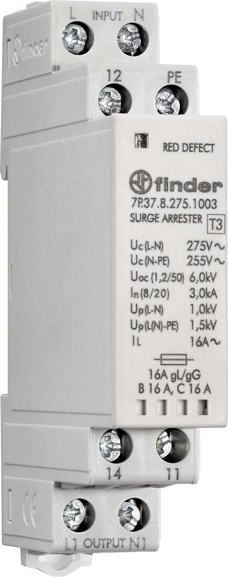 Finder Finder Überspannungsableiter SPD Typ 3, 1-Phas. 7P.37.8.275.1003