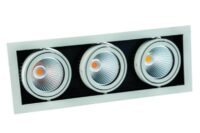 schwenk-drehbar quadr. 900mA 31W IP20-ws 3-Flammig CORU-80K LED-Einbaustrahler
