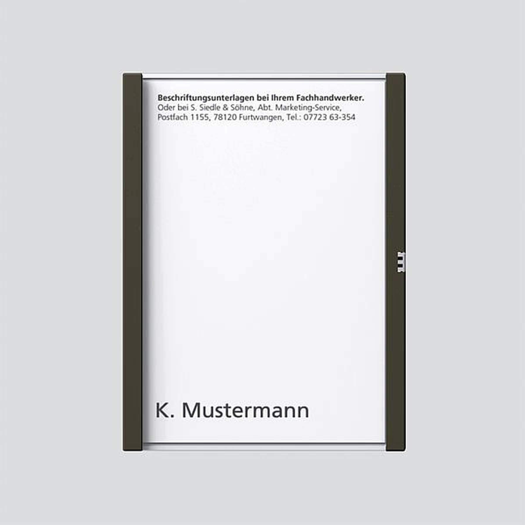 Siedle Siedle&Söhne Namensschild graph-met kpl für TM 612-1 GM 200029783-00