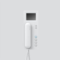 Siedle&Söhne Bus-Telefon Standard weiß mit Farbmonitor BTSV 850-03 W