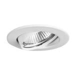 Brumberg 02-77010 NV-Einbaustrahler 50W 1xGX5,3, Guss Spotlight schwenkbar, weiß