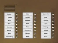 TCS Tür Control Audio Außenstation PUK 24 Tasten 3-spaltig Unterputz PUK24/3-EB