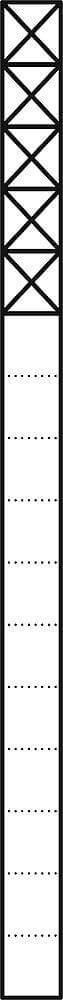 Siedle&Söhne Kommunikations-Stele 1,6m weiß 5Mod KSF 616-5 W