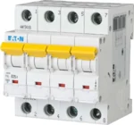 Eaton (Installation) Leitungsschutzschalter 25 A, 4-polig, Steckklemme B PXL-B25/4