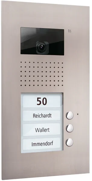 TCS TCS Tür Control Video color Außenstation V PUK 3 Tasten 1-spalt AVU14030-0030
