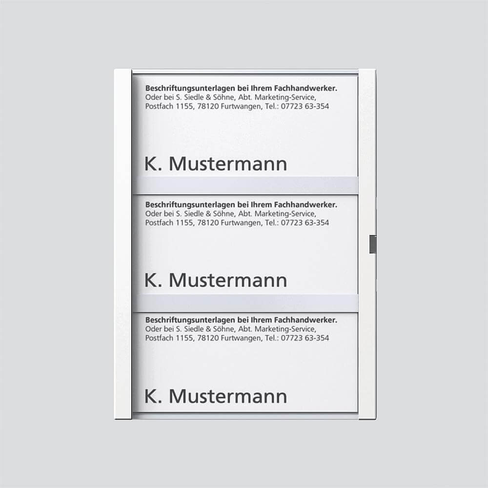 Siedle Siedle&Söhne Namensschild weiß komplett für TM 612-3 W 200029794-00