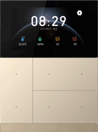 GVS Touchpad KNX WALTZ Touch+ Pad Gold Metall