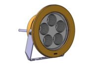 BEGA LED-Anbaustrahler 86W Konv 1LED ws 84865K3 3000K 8840lm Alu breitstr IP68