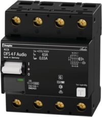 DOEPKE FI-Schutzschalter F 4-polig 400V 63A DFS4 063-4/0,03-F Audio 0,03A 4TE Reiheneinbaugerät